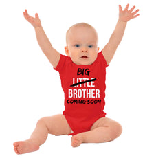 Big Brother Coming Soon Romper Bodysuit-Direct To Garment Print-Brisco Baby