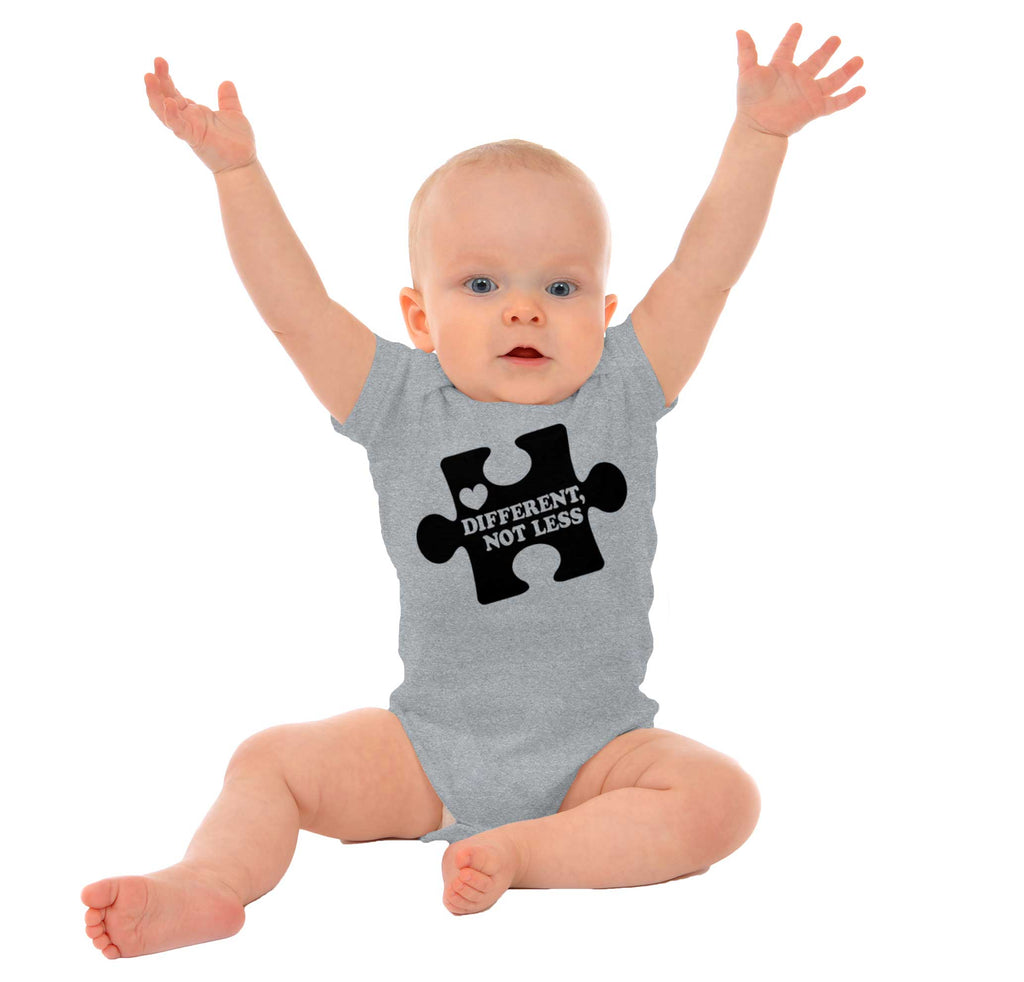 Different Not Less Romper Bodysuit-Direct To Garment Print-Brisco Baby