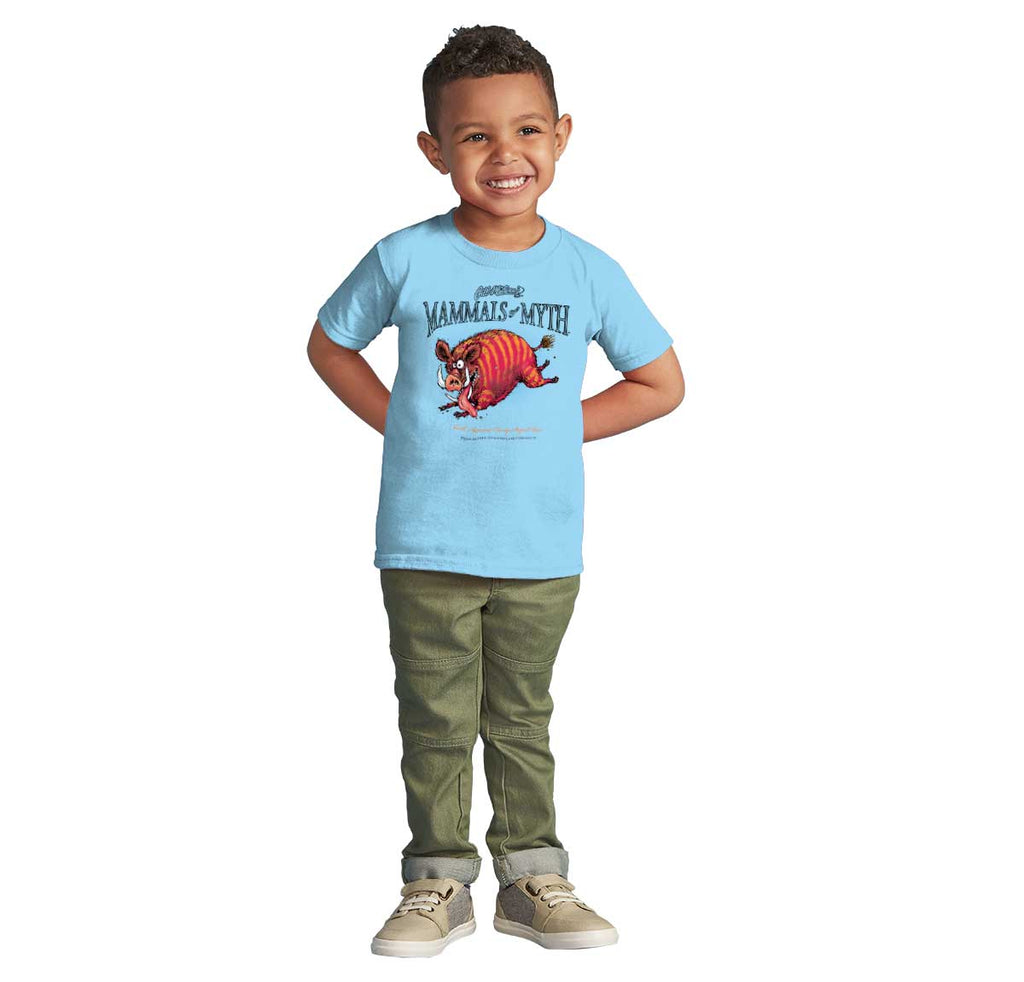 Candy-Striped Boar Infant Toddler T Shirt-Direct To Garment Print-Brisco Baby
