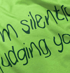 Silently Judging You Romper Bodysuit-Direct To Garment Print-Brisco Baby