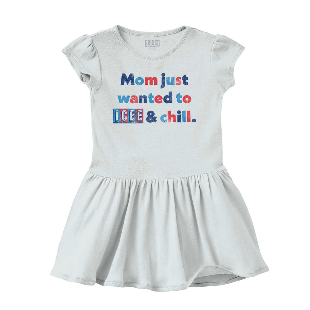 Icee & Chill Solid Baby Infant Dress-Direct To Garment Print-Brisco Baby