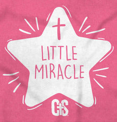 Little Miracle Football Romper Bodysuit-Direct To Garment Print-Brisco Baby