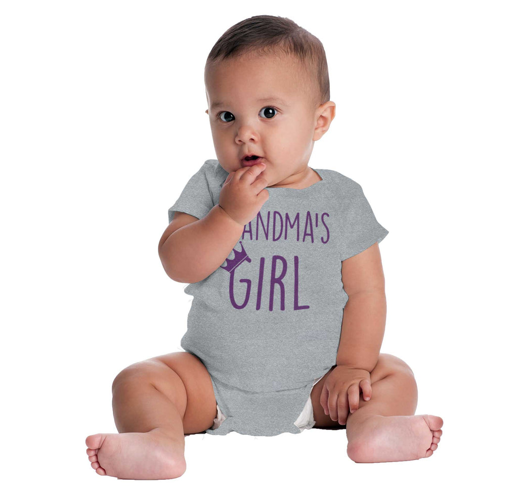 Grandma's Girl Romper Bodysuit-Direct To Garment Print-Brisco Baby