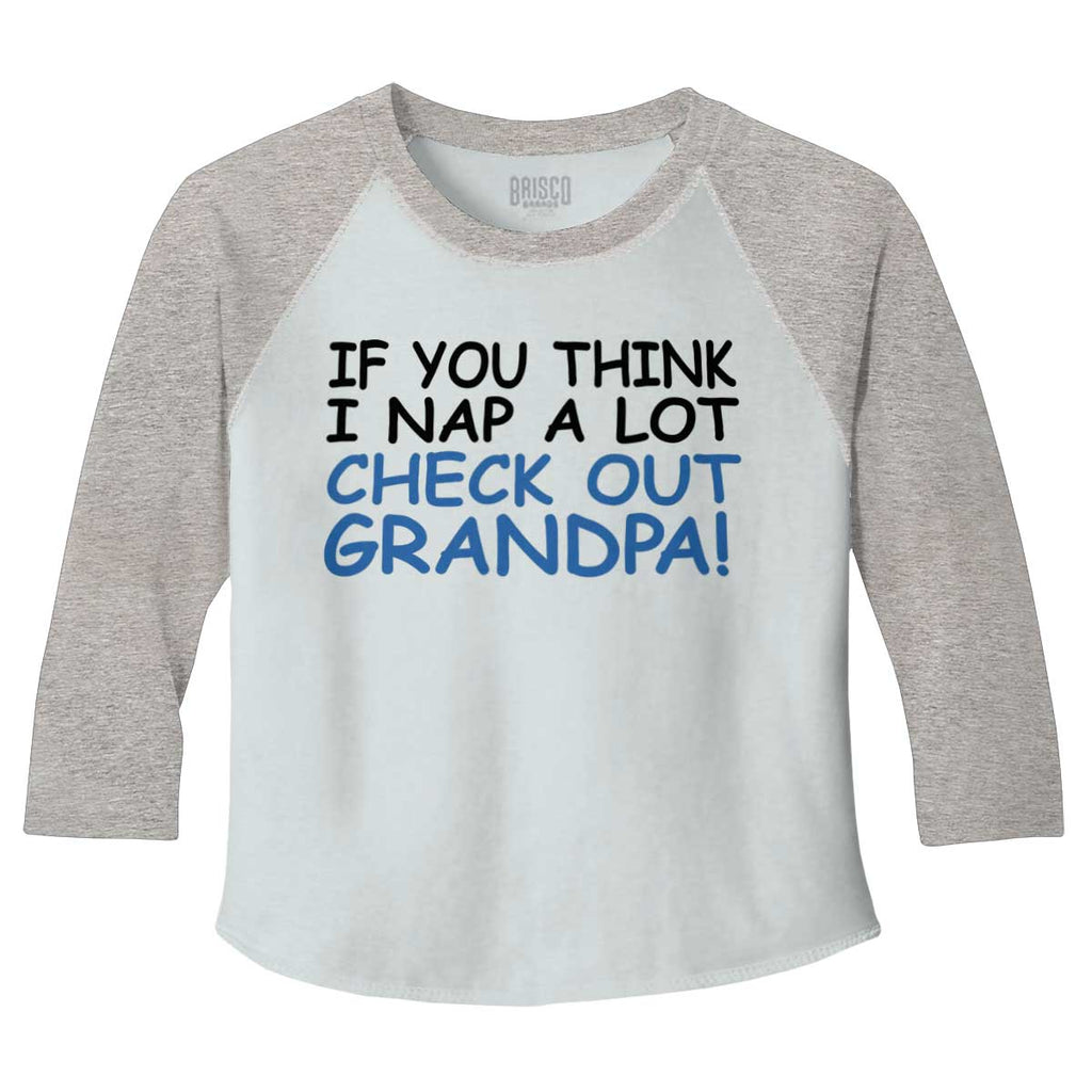 Check Out Grandpa Toddler Baseball-Direct To Garment Print-Brisco Baby
