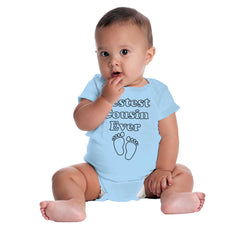 Bestest Cousin Ever Romper Bodysuit-Direct To Garment Print-Brisco Baby