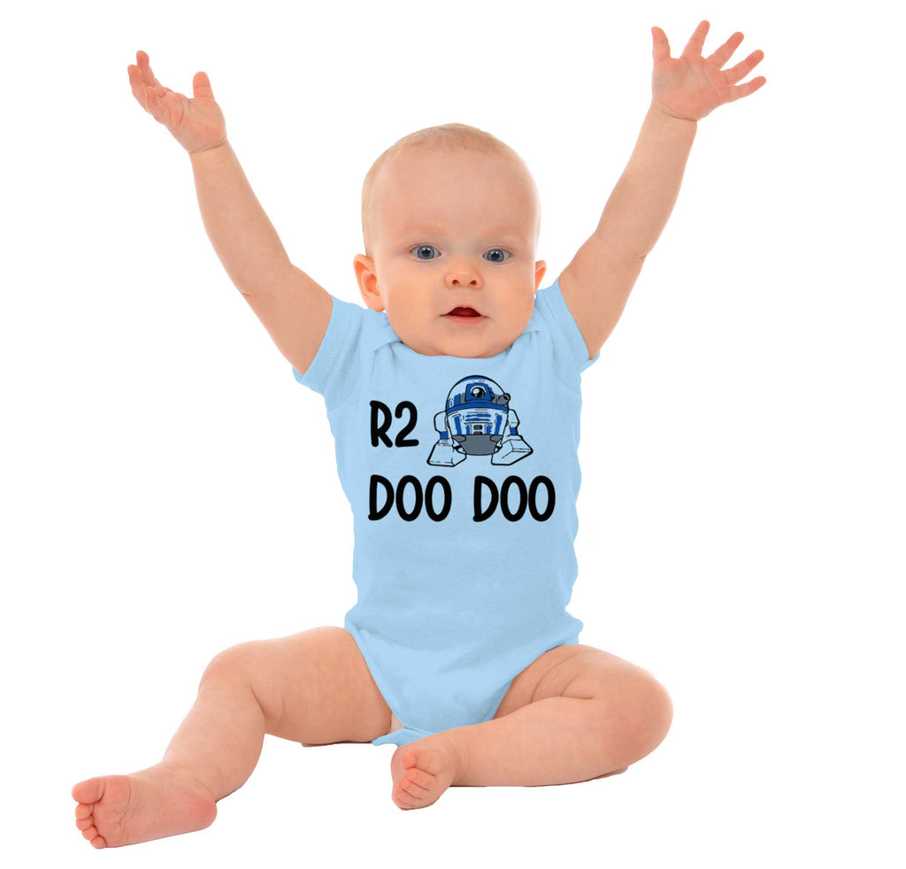 R2 Doo Doo Romper Bodysuit-Direct To Garment Print-Brisco Baby