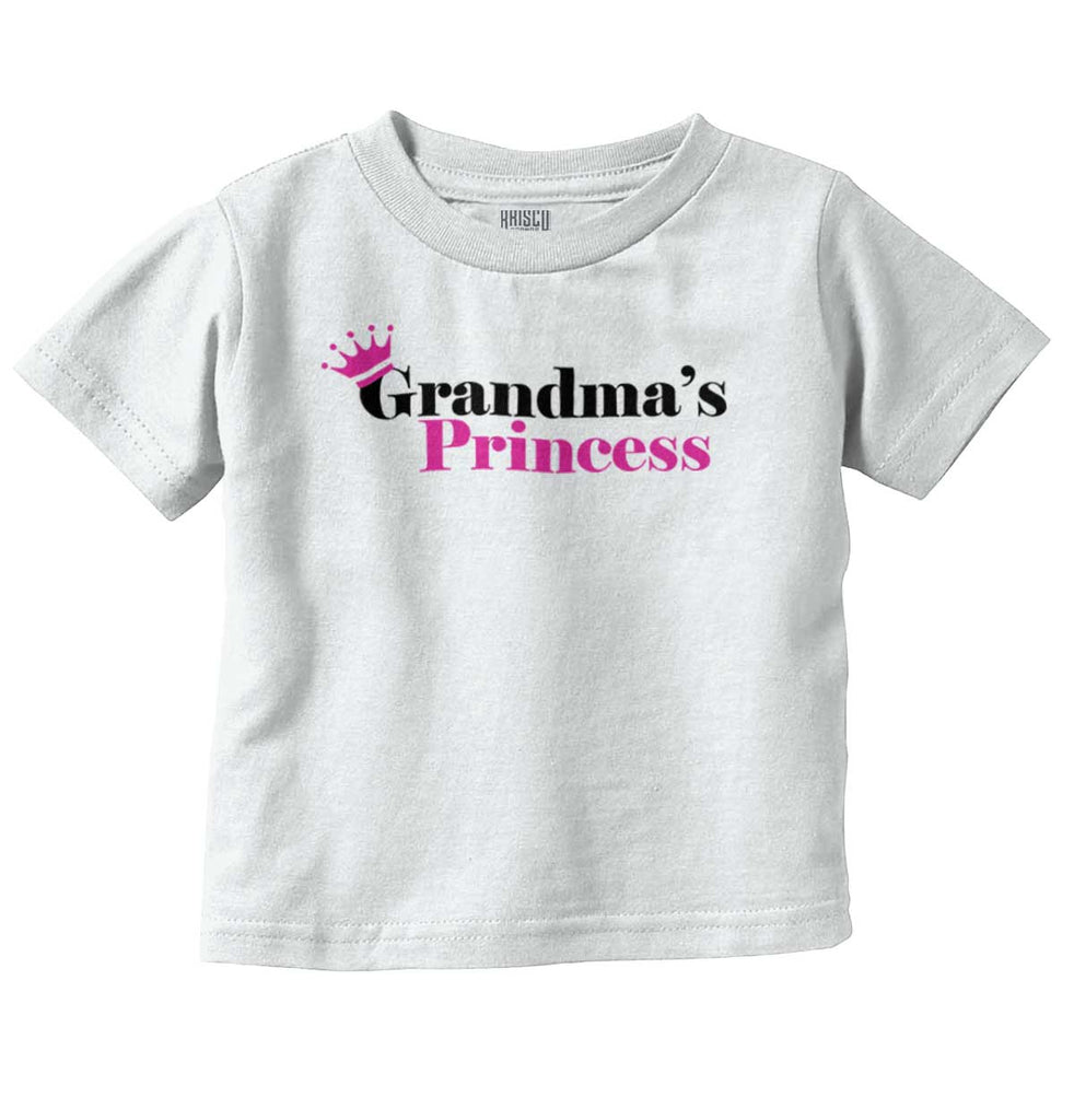 Grandma's Princess Infant Toddler T Shirt-Direct To Garment Print-Brisco Baby