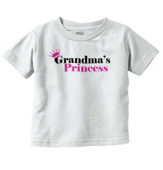 Grandma's Princess Infant Toddler T Shirt-Direct To Garment Print-Brisco Baby