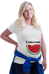 I Ate A Seed Maternity T-Shirt-Direct To Garment Print-Brisco Baby