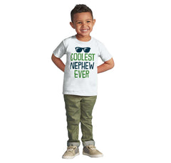 Coolest Nephew Ever Infant Toddler T Shirt-Direct To Garment Print-Brisco Baby