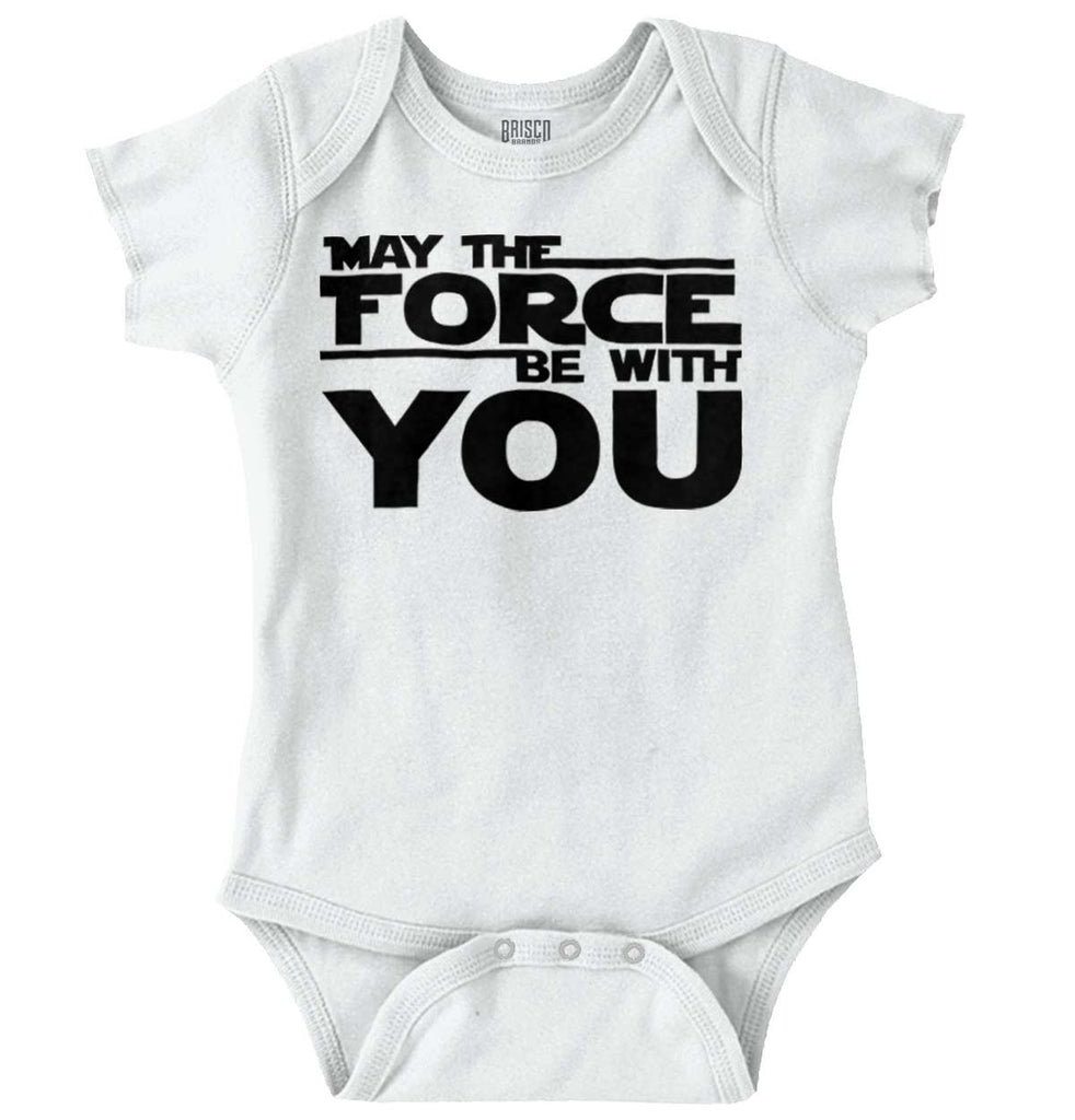Force Be With You Romper Bodysuit-Direct To Garment Print-Brisco Baby