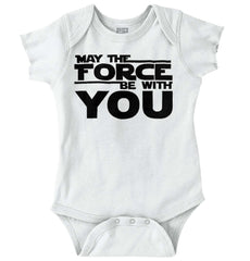 Force Be With You Romper Bodysuit-Direct To Garment Print-Brisco Baby