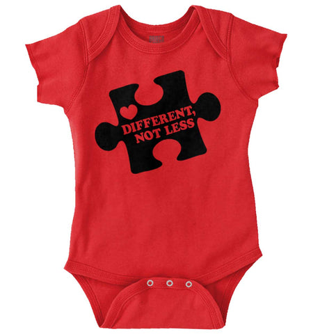 Different Not Less Romper Bodysuit-Direct To Garment Print-Brisco Baby