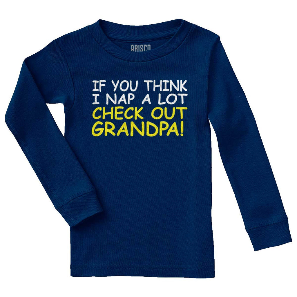 Check Out Grandpa Solid Baby Pajama Top-Direct To Garment Print-Brisco Baby