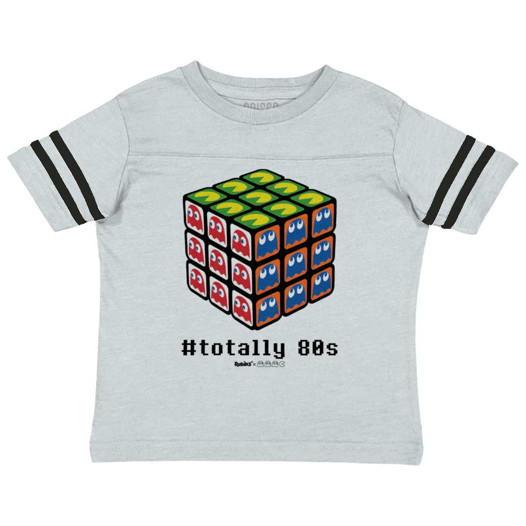 Totally 80s Toddler Football Jersey Tee-Direct To Garment Print-Brisco Baby