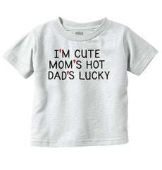 Dads Lucky Infant Toddler T Shirt-Direct To Garment Print-Brisco Baby