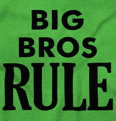 Big Bros Rule Infant Toddler T Shirt-Direct To Garment Print-Brisco Baby