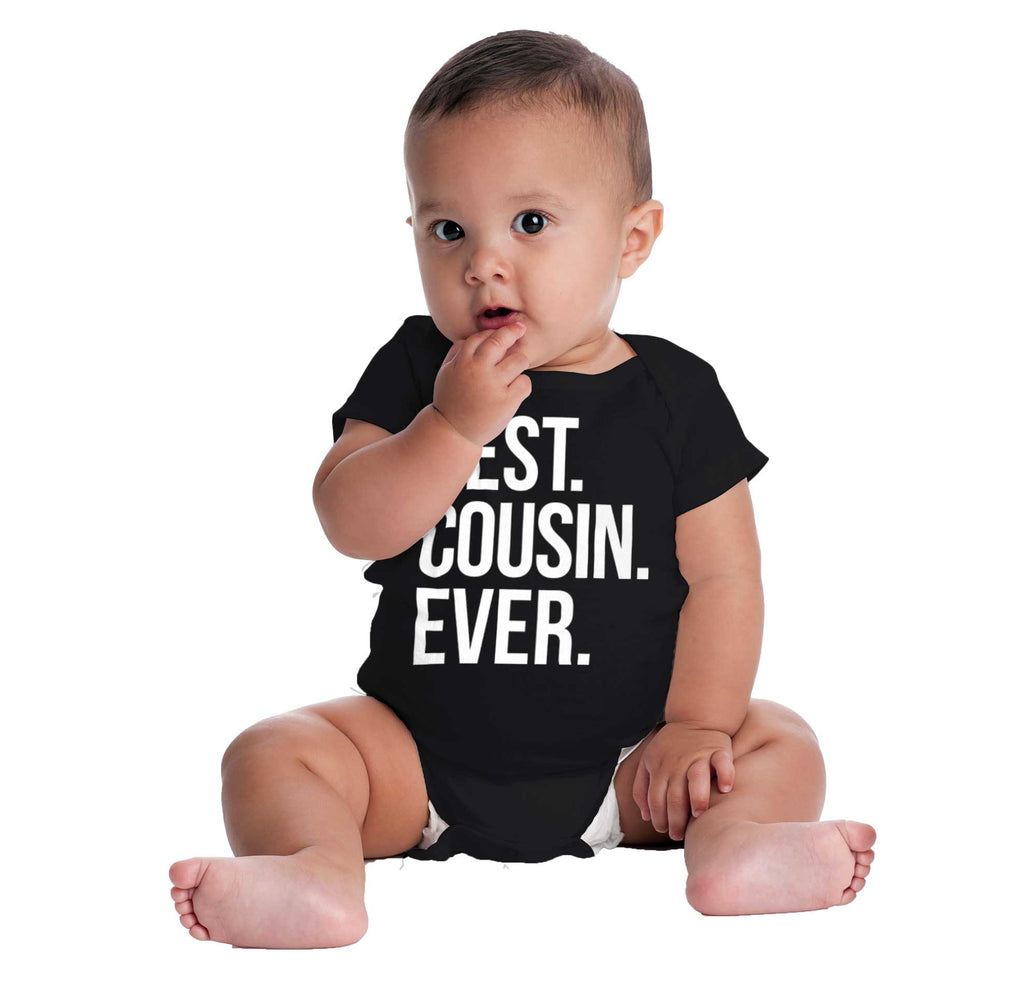 Best Cousin Ever Romper Bodysuit-Direct To Garment Print-Brisco Baby