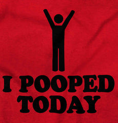I Pooped Today Romper Bodysuit-Direct To Garment Print-Brisco Baby