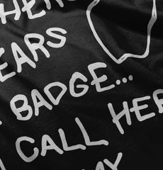 Hero Wears Badge Romper Bodysuit-Direct To Garment Print-Brisco Baby