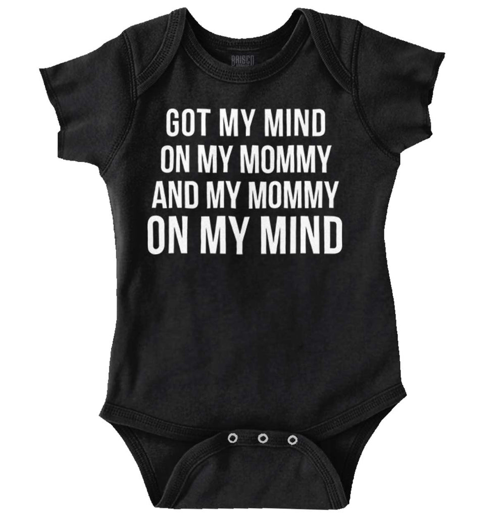 Mind On Mommy Romper Bodysuit-Direct To Garment Print-Brisco Baby