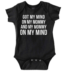 Mind On Mommy Romper Bodysuit-Direct To Garment Print-Brisco Baby