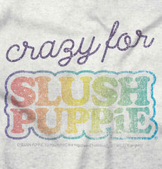 Crazy For Slush Puppie Trimmed Colored Velcro Bib-Direct To Garment Print-Brisco Baby