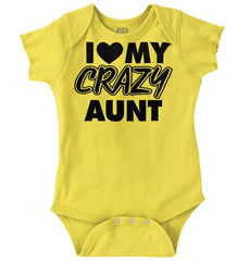 Crazy Aunt Romper Bodysuit-Direct To Garment Print-Brisco Baby