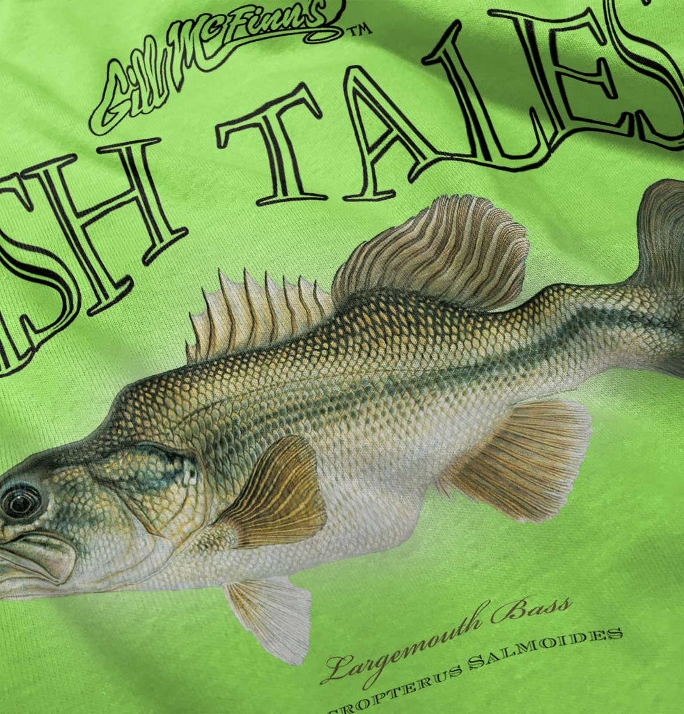 Largemouth Bass Fish Romper Bodysuit-Direct To Garment Print-Brisco Baby