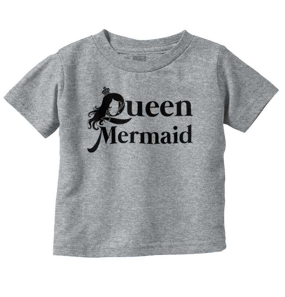 Queen Mermaid Infant Toddler T Shirt-Direct To Garment Print-Brisco Baby