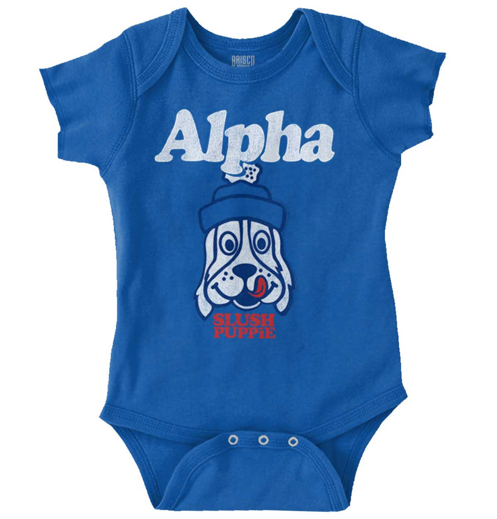 Alpha Puppie Romper Bodysuit-Direct To Garment Print-Brisco Baby