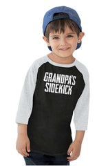 Grandpa's Sidekick Toddler Baseball-Direct To Garment Print-Brisco Baby