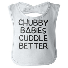 Chubby Babies Infant Baby Bib-Direct To Garment Print-Brisco Baby