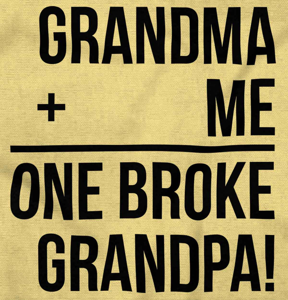 One Broke Grandpa Infant Toddler T Shirt-Direct To Garment Print-Brisco Baby