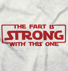 Fart Is Strong Raglan Romper Bodysuit-Direct To Garment Print-Brisco Baby