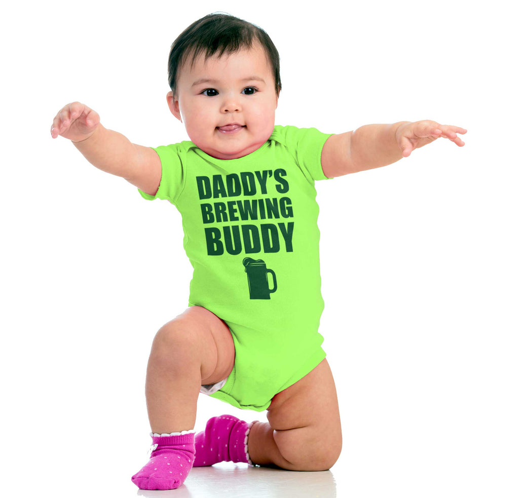 Brewing Buddy Romper Bodysuit-Direct To Garment Print-Brisco Baby