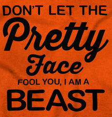 Pretty Face Infant Toddler T Shirt-Direct To Garment Print-Brisco Baby