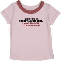 I Didn't Do It Toddler Ruffled Trim T-Shirt-Direct To Garment Print-Brisco Baby