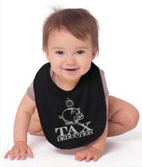 Cutest Tax Deduction Infant Baby Bib-Direct To Garment Print-Brisco Baby