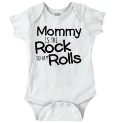Rock To My Rolls Romper Bodysuit-Direct To Garment Print-Brisco Baby