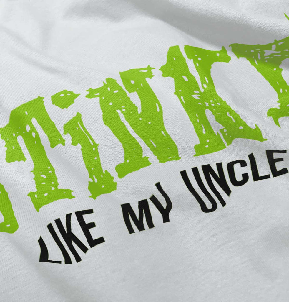 Stinky Like My Uncle Infant Baby Bib-Direct To Garment Print-Brisco Baby