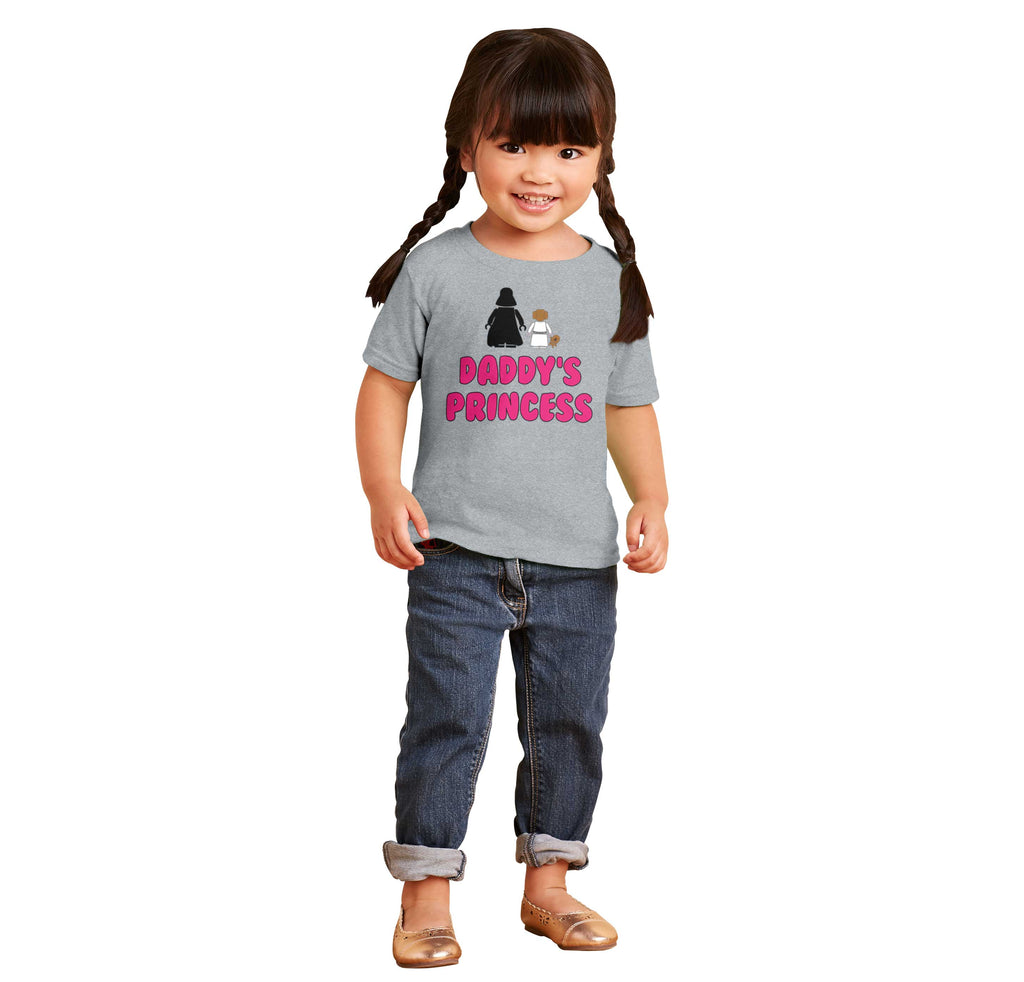 Daddy's Princess Infant Toddler T Shirt-Direct To Garment Print-Brisco Baby