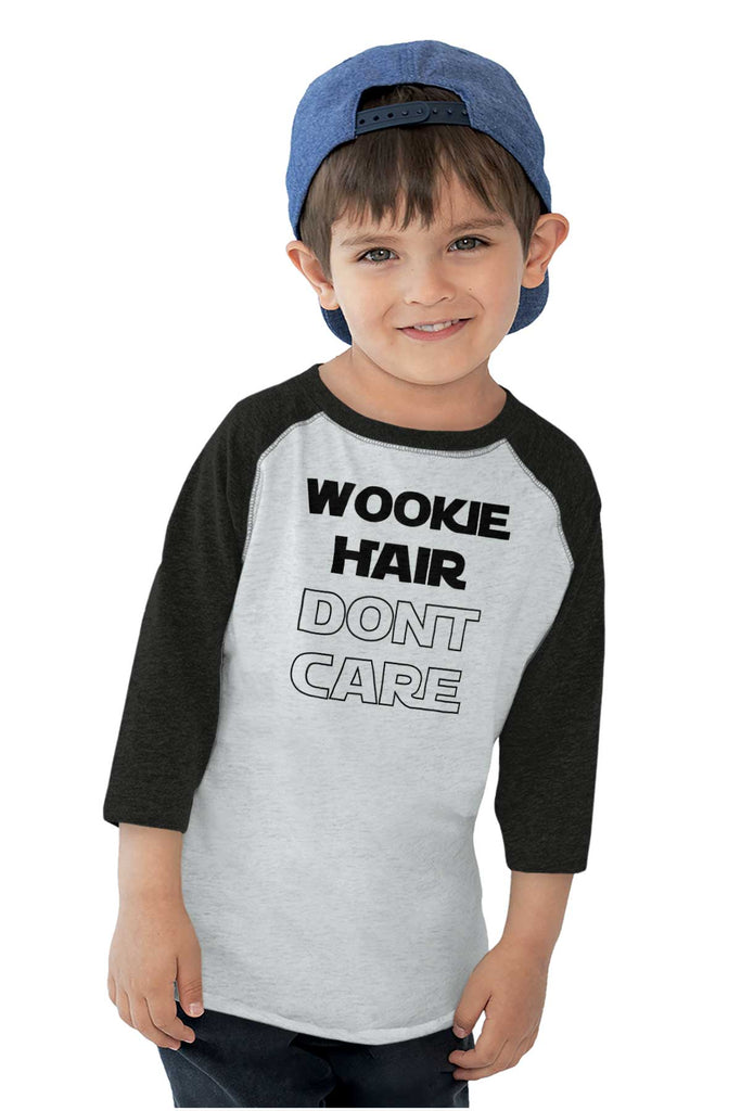 Wookie Hair Don't Ca Toddler Baseball-Direct To Garment Print-Brisco Baby