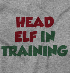 Head Elf Training Infant Toddler T Shirt-Direct To Garment Print-Brisco Baby