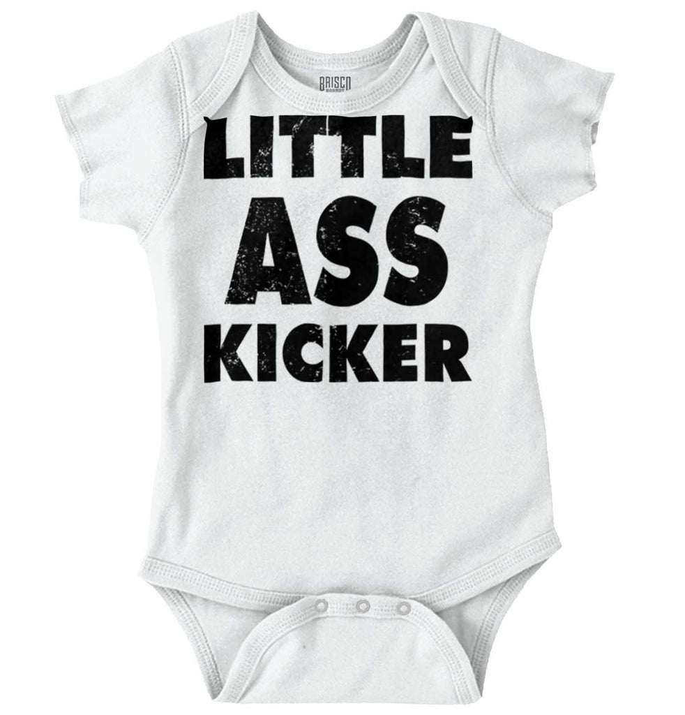 Ass Kicker Romper Bodysuit-Direct To Garment Print-Brisco Baby