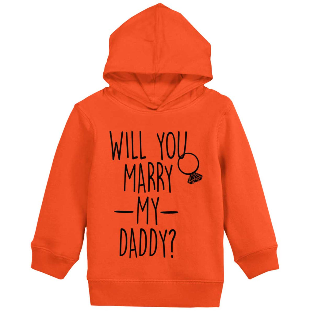 Marry My Daddy Toddler Pullover Hoodie-Direct To Garment Print-Brisco Baby