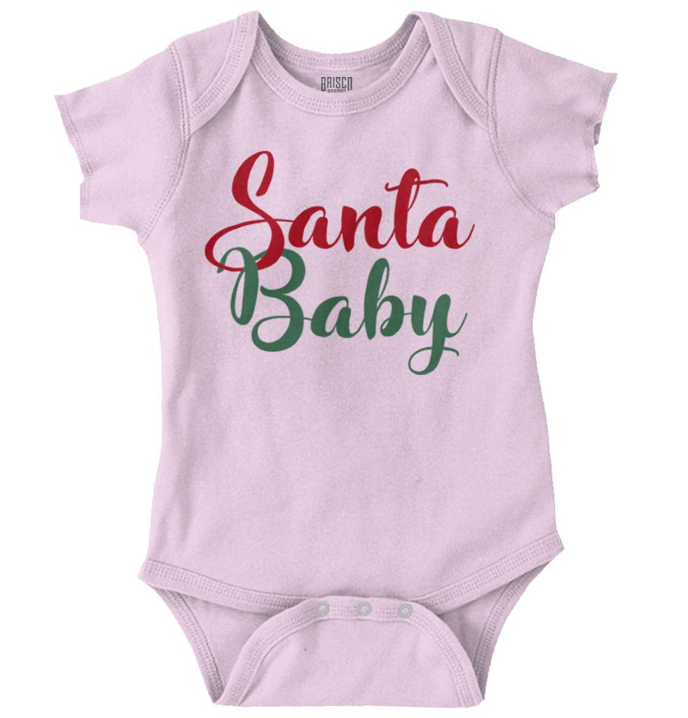 Santa Baby Romper Bodysuit-Direct To Garment Print-Brisco Baby