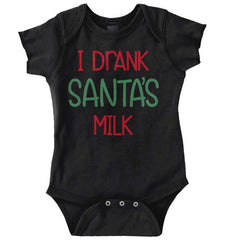 Drank Santas Milk Romper Bodysuit-Direct To Garment Print-Brisco Baby