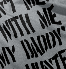 Daddy's A hunter Romper Bodysuit-Direct To Garment Print-Brisco Baby