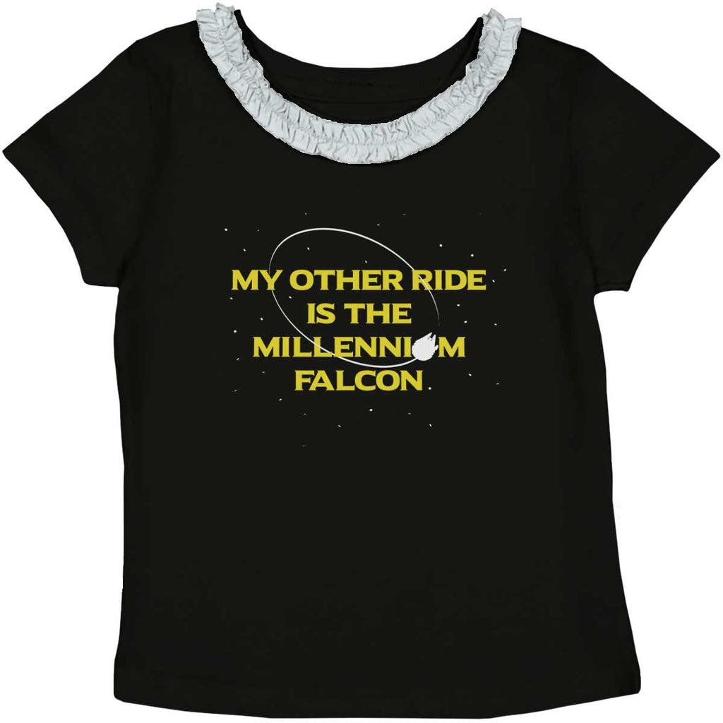 Other Ride Millennium Toddler Ruffled Trim T-Shirt-Direct To Garment Print-Brisco Baby